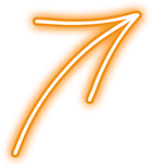 Glowing Orange Right Arrow